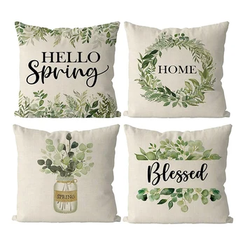 Пролетни калъфки за възглавници, домашни възглавница, декор за дивана, калъфка за възглавница