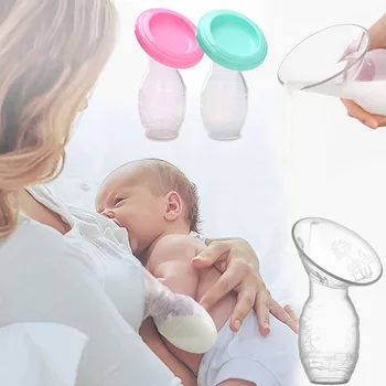 Ръчно молокоотсос за хранене на бебето Partner Breast Collector Автоматична корекция на кърмата Силиконови помпа без PP и БПА