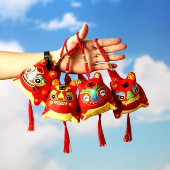 Тигър, китайската Нова година за кукли, сувенири с благословия на Зодиака, плюшен играчка 12/8 см, нов челночный кораб