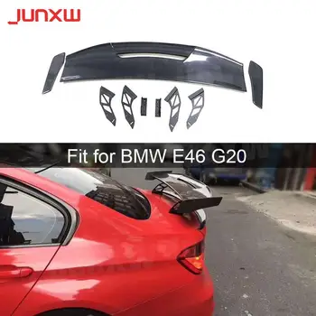 Универсален Състезателен Заден Спойлер на Багажника, Задни Калници за BMW E46 G20 M2 M3 M4 M5 M6 Седан GT MAD Style, Спойлер от Въглеродни Влакна