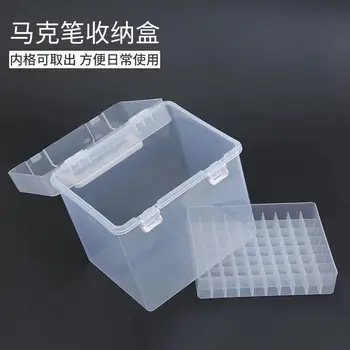 Универсална кутия за съхранение на Маркери, Мултифункционална Пластмасова кутия за дребни Неща, Студентски Канцеларски материали, Прозрачен молив случай, молив случай