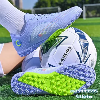 Футболни обувки AG/TF Мъжки дишащи футболни обувки за футзала, детски футболни котки, спортни футболни обувки за трева, Маратонки за мъже 2023