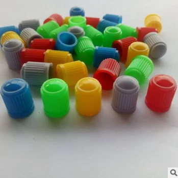 Цветни пластмасови капачки за вентили, автомобилни, мотоциклетни, колоездене, прахозащитен шапки