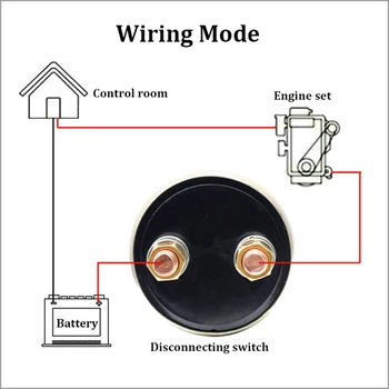 Разъединитель акумулаторни батерии за захранване Метална дръжка с Фиксирующим за монтиране на стена